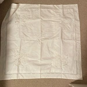 Lace pillowcase large cotton square